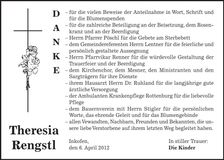Traueranzeige  