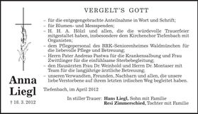 Traueranzeige  
