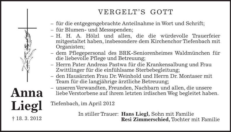Traueranzeige  