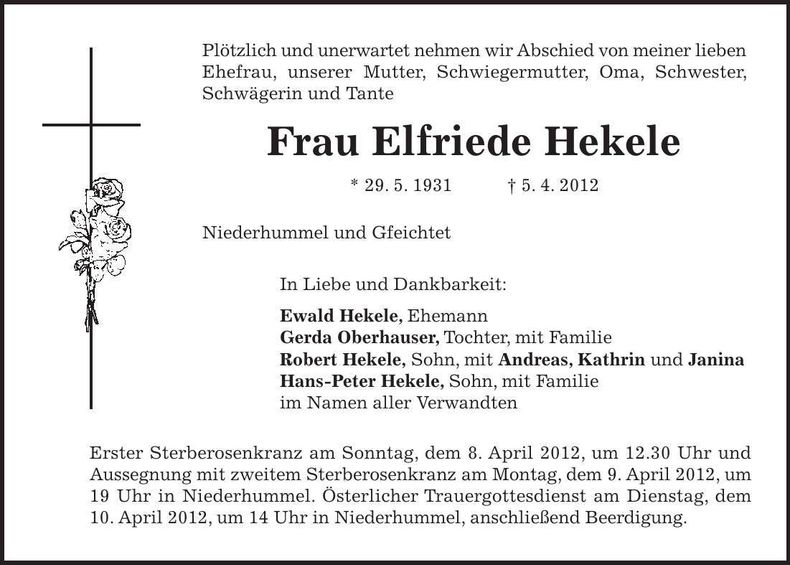 Traueranzeige  