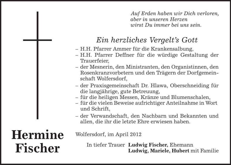 Traueranzeige  