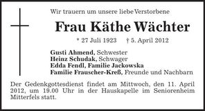Traueranzeige  