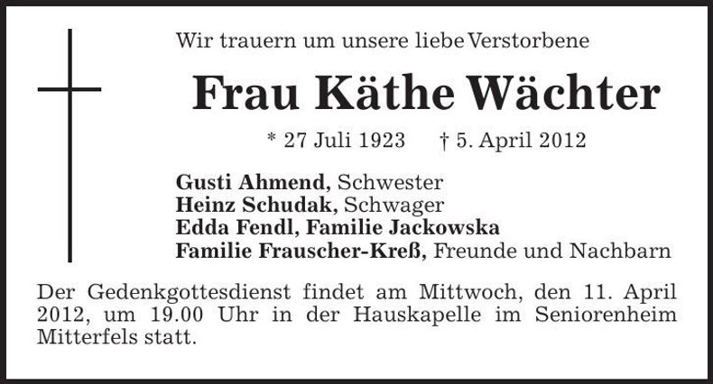 Traueranzeige  