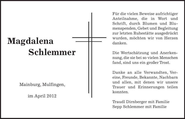 Traueranzeige  