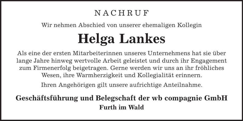 Traueranzeige  