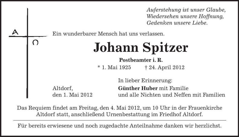 Traueranzeige  