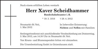 Traueranzeige  