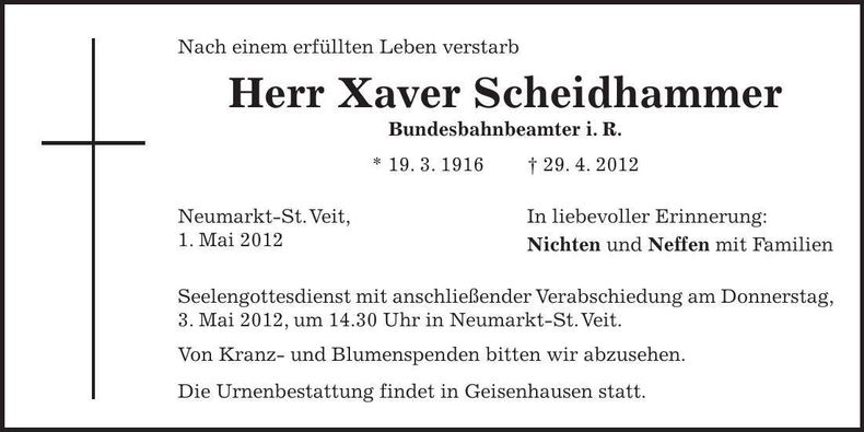 Traueranzeige  
