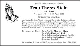 Traueranzeige  