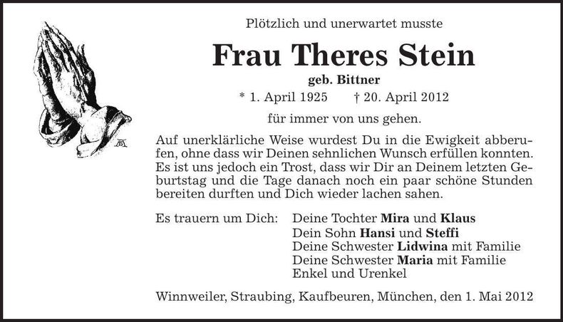 Traueranzeige  