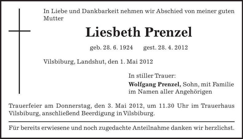 Traueranzeige  