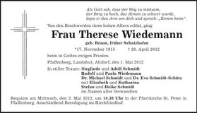 Traueranzeige  