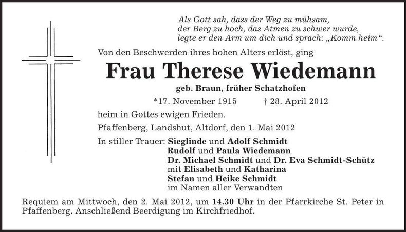 Traueranzeige  