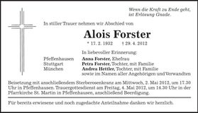 Traueranzeige  