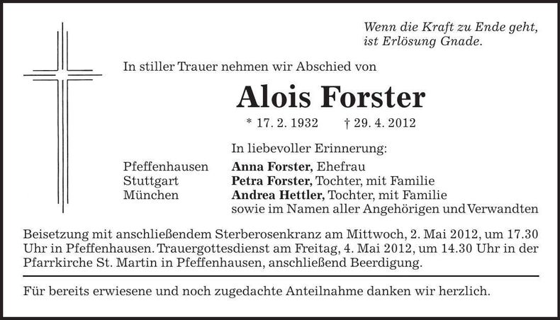 Traueranzeige  