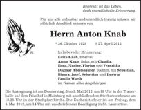 Traueranzeige  