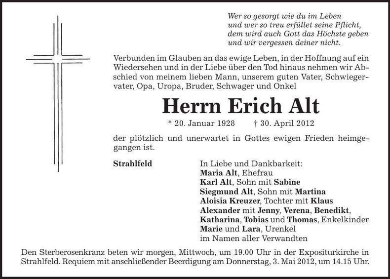 Traueranzeige  
