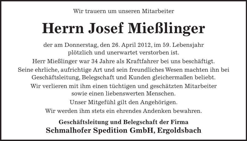 Traueranzeige  