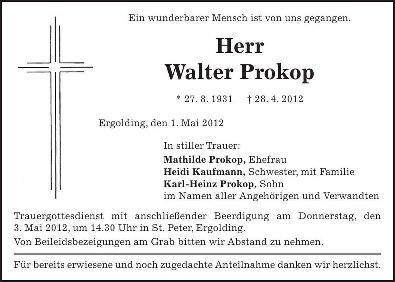 Traueranzeige  
