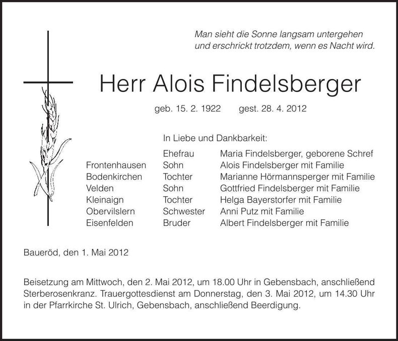 Traueranzeige  
