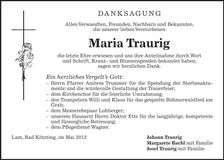 Traueranzeige  