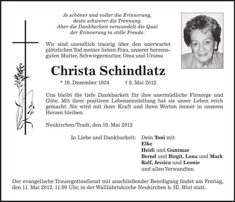 Traueranzeige  