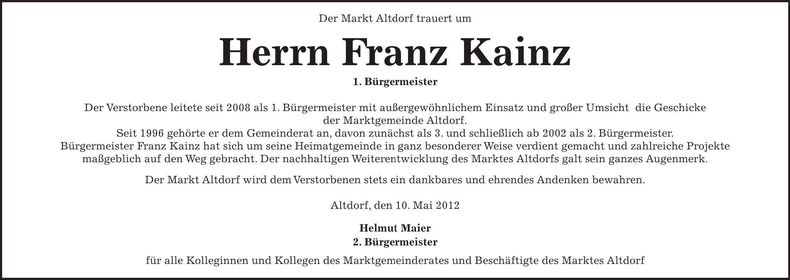 Traueranzeige  