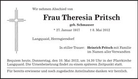 Traueranzeige  