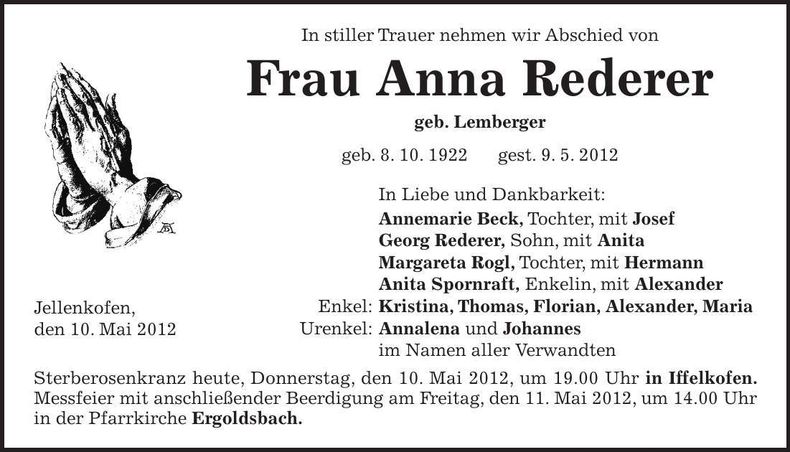Traueranzeige  