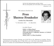 Traueranzeige  
