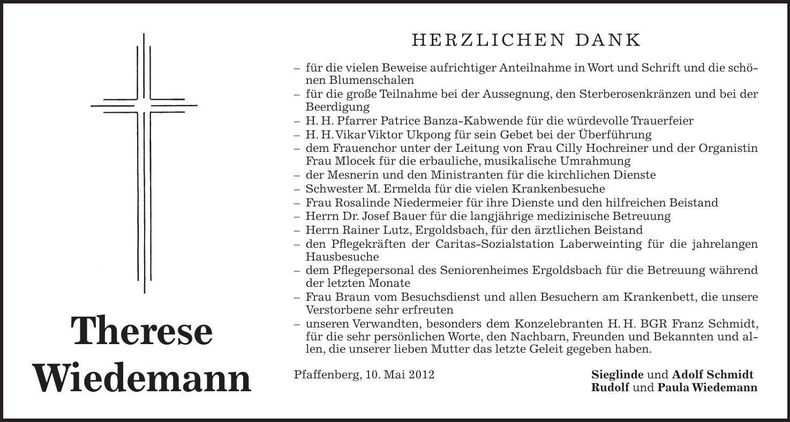 Traueranzeige  