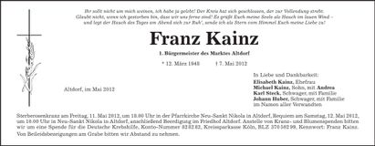 Traueranzeige  