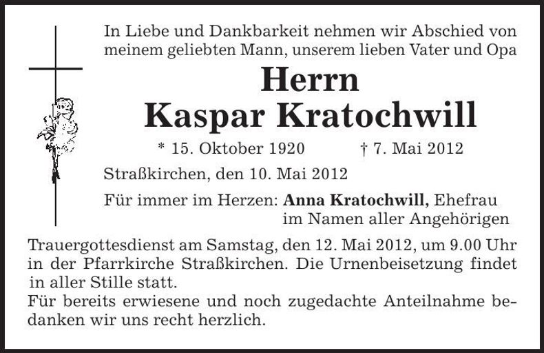 Traueranzeige  