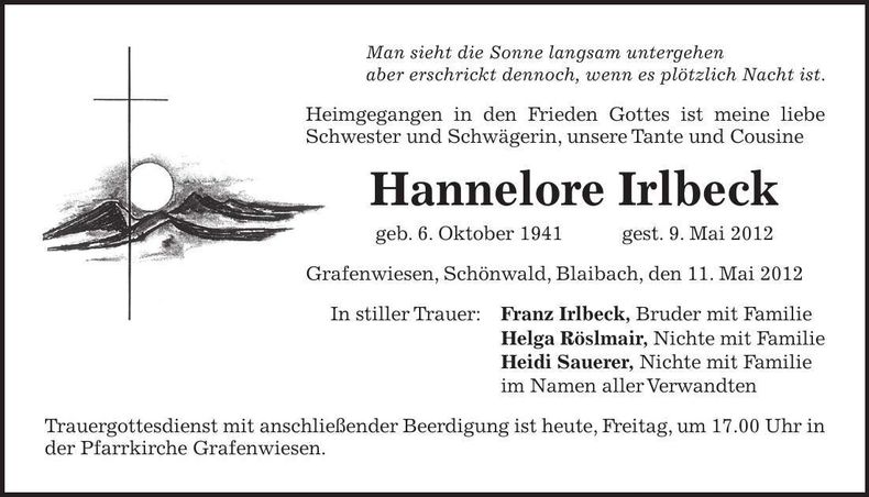 Traueranzeige  