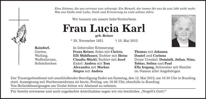 Traueranzeige  