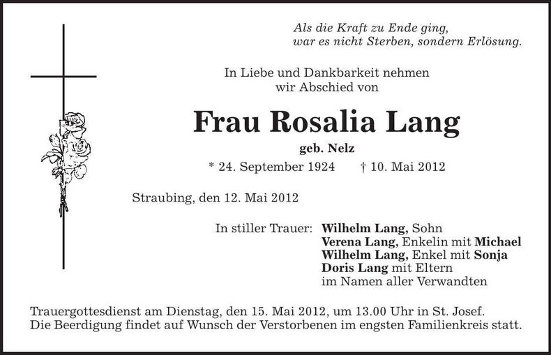 Traueranzeige  
