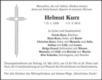 Traueranzeige  