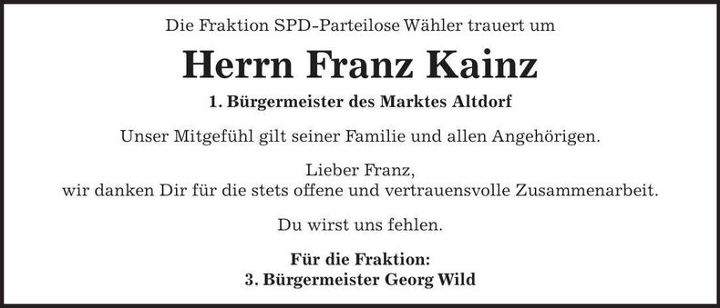Traueranzeige  