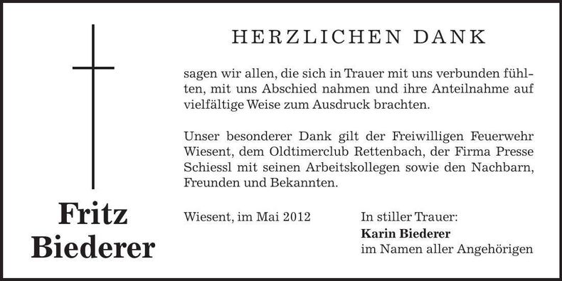 Traueranzeige  