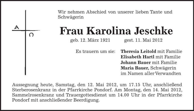 Traueranzeige  
