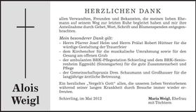 Traueranzeige  