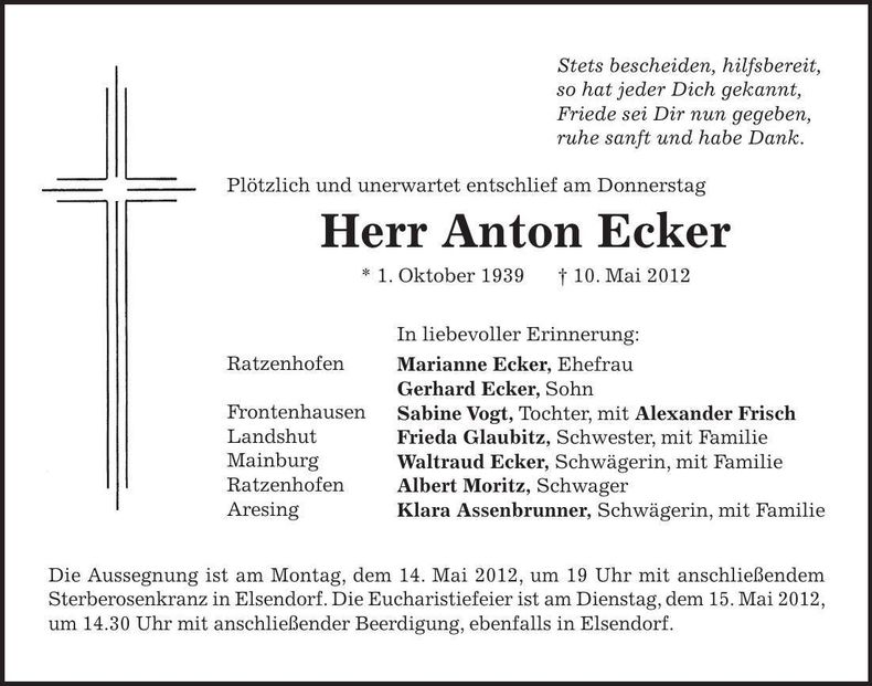 Traueranzeige  