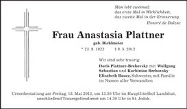 Traueranzeige  