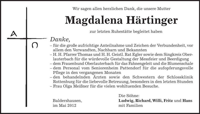 Traueranzeige  