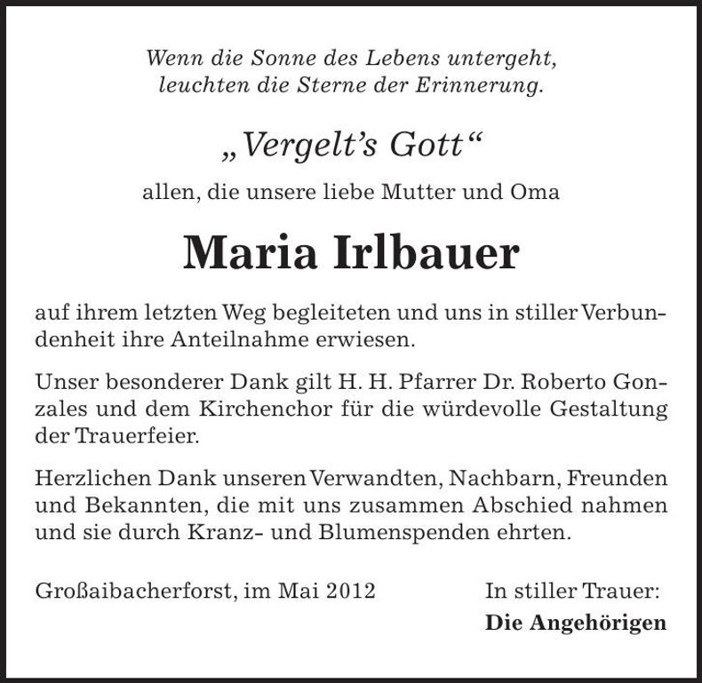 Traueranzeige  