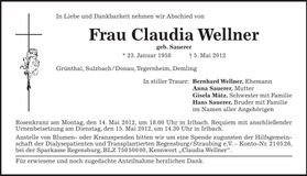Traueranzeige  