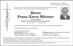 Traueranzeige  