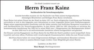 Traueranzeige  