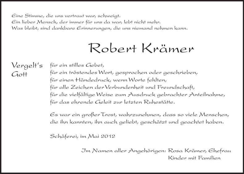 Traueranzeige  