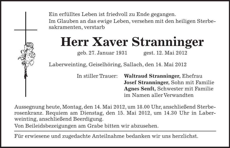 Traueranzeige  